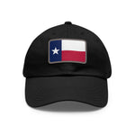 Flag Village USA Texas State Flag Hat Cap with Leather Patch