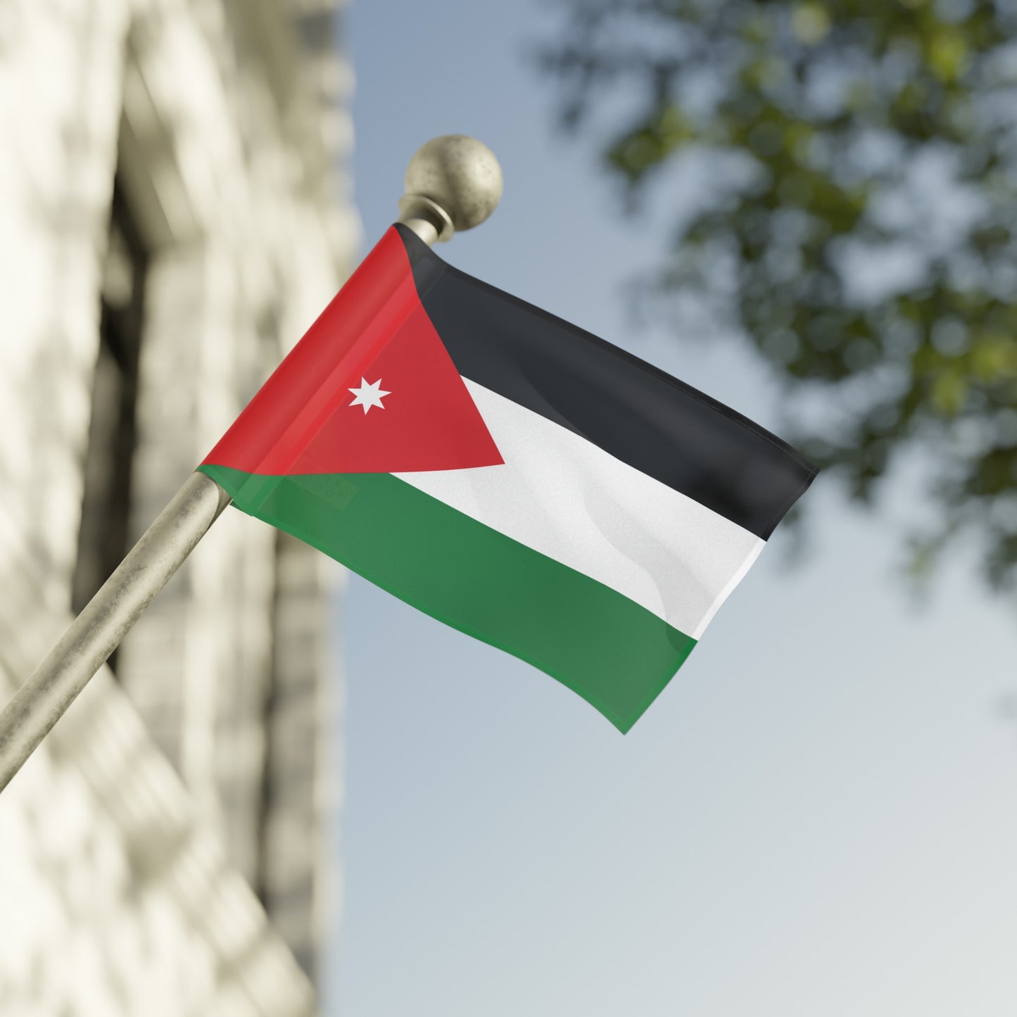 Flag Village Jordan Flag 18" x 12" / 36" x 24" / 60" x 36"