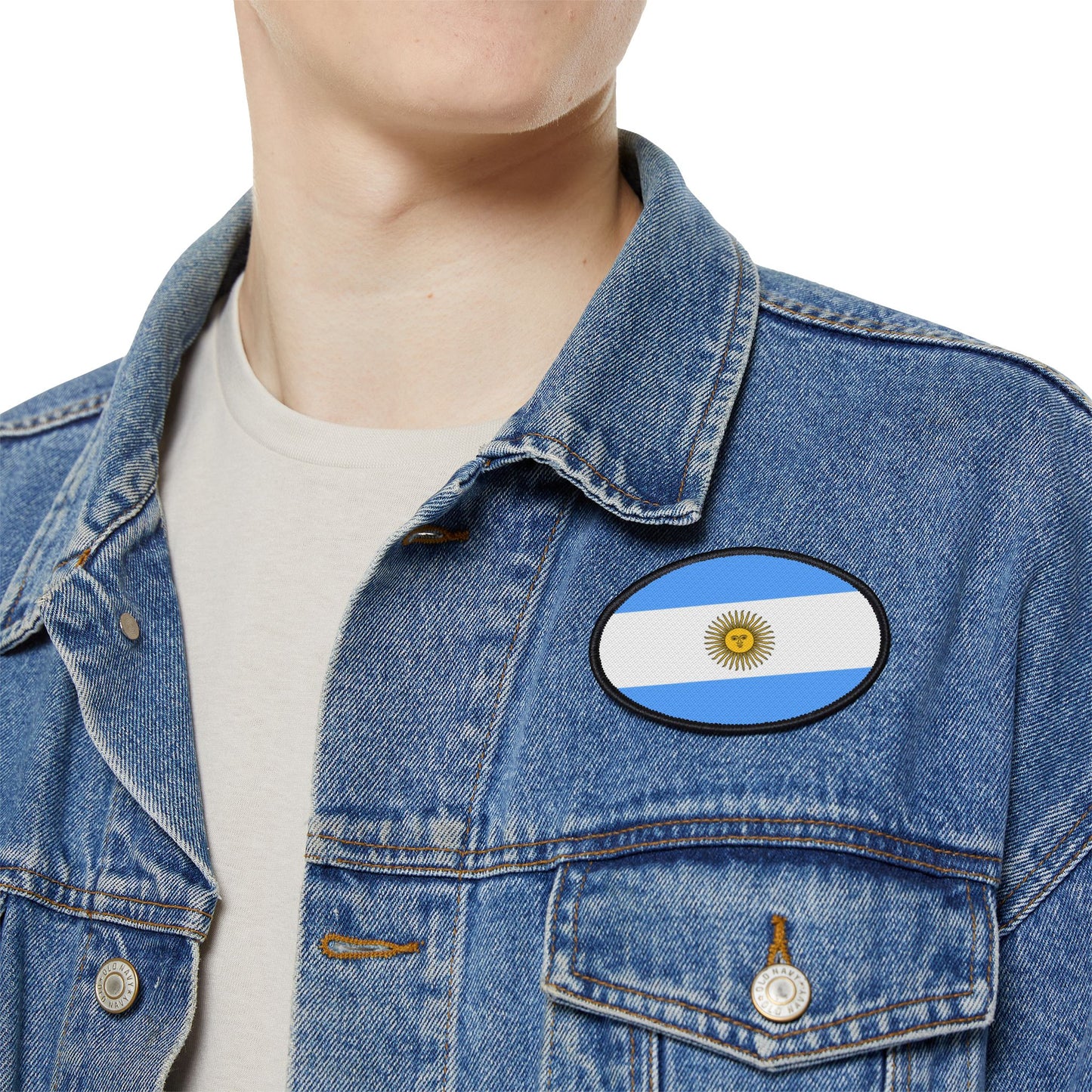 Flag Village Argentina Flag Embroidery Iron-On Patches