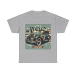 Flag Village USA Vintage Car Flag T-SHIRT Heavy Cotton Tee USA0015