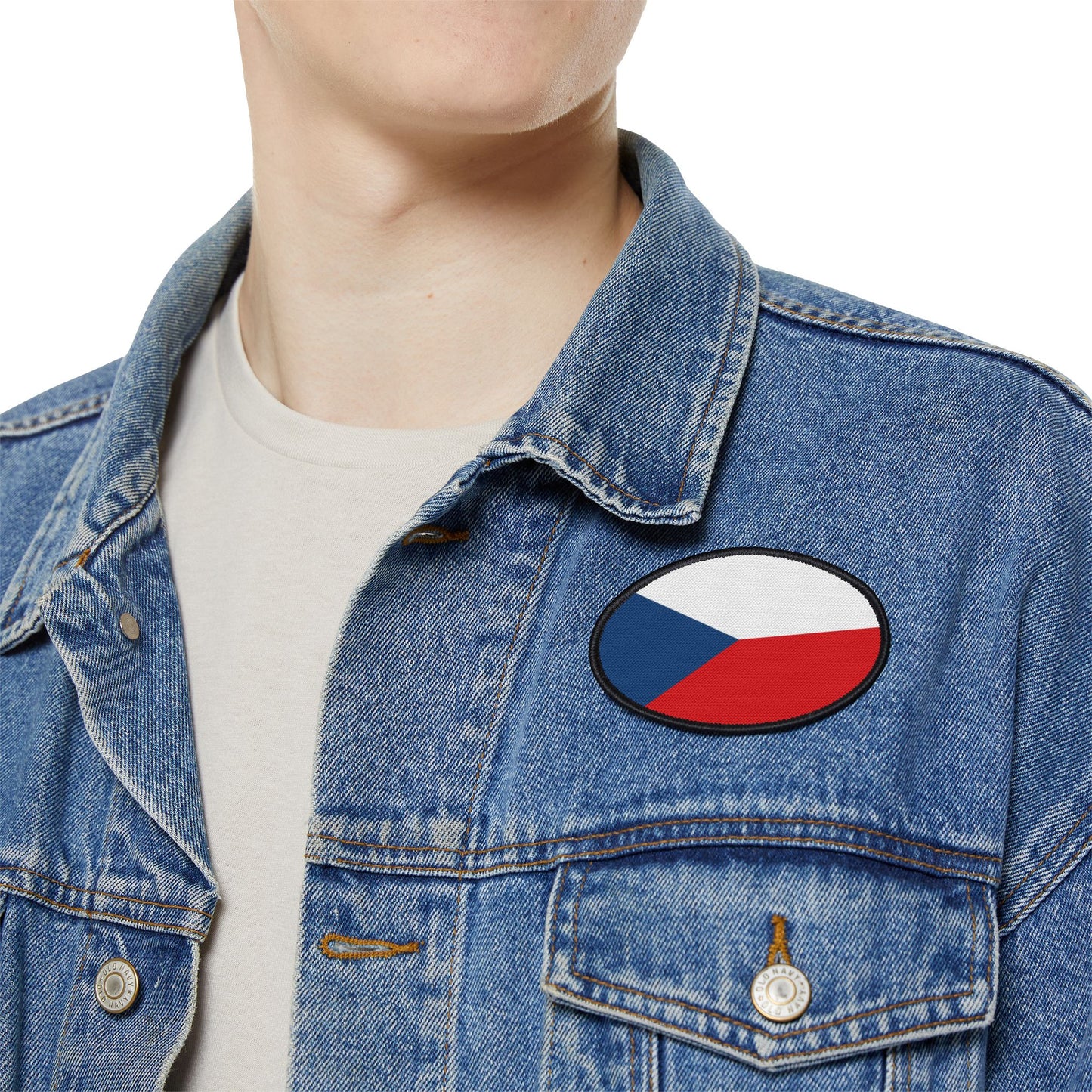 Flag Village Czech Republic Flag Embroidery Iron-On Patches