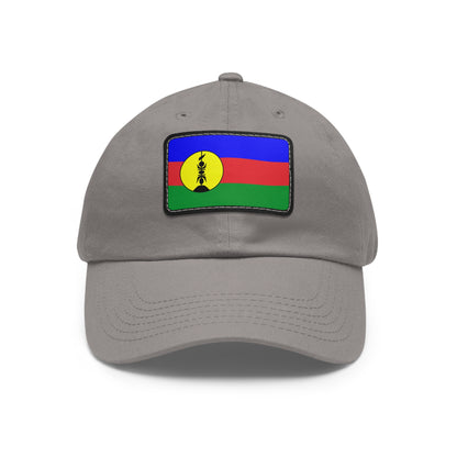 Flag Village New Caledonia Flag Hat Cap with Leather Patch