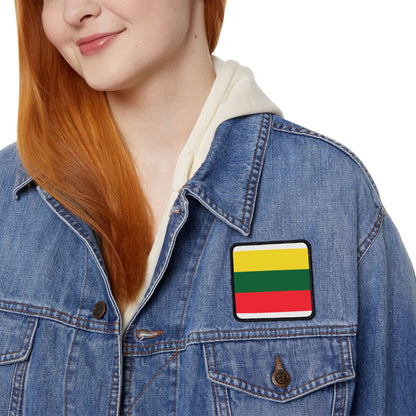 Flag Village Lithuania Flag Embroidery Iron-On Patches