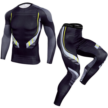 Flag Village Outdoor fitness sports suit men's quick-drying pants