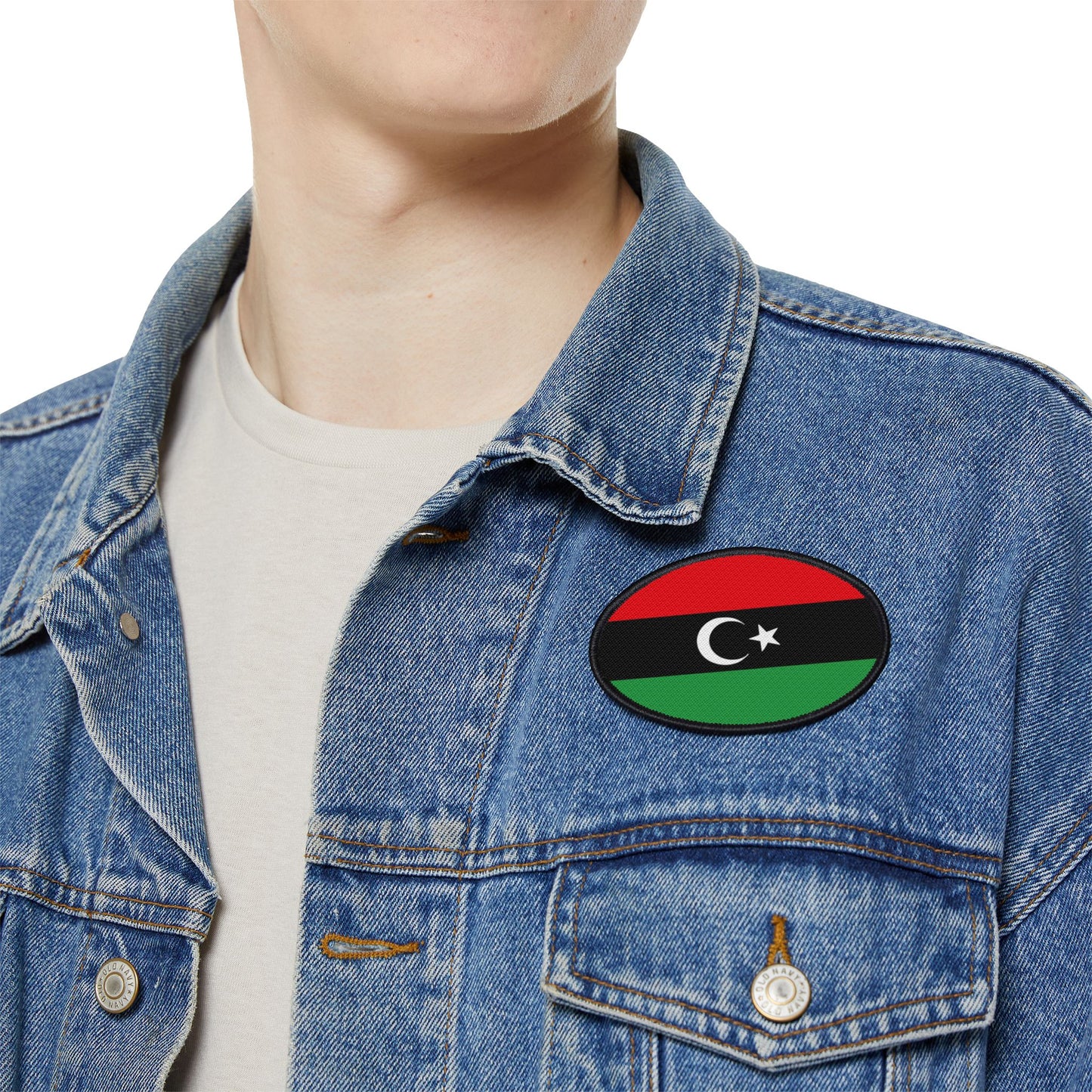 Flag Village Libya Flag Embroidery Iron-On Patches