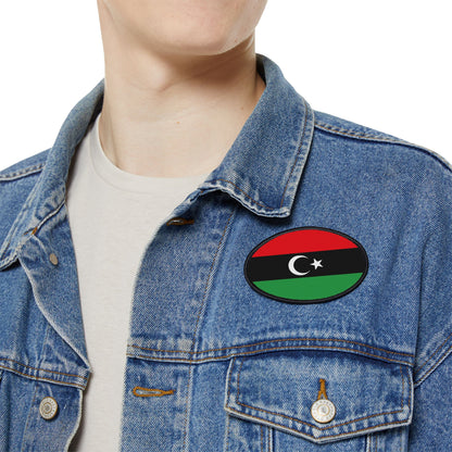 Flag Village Libya Flag Embroidery Iron-On Patches