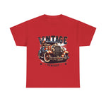 Flag Village USA Vintage Car Flag T-SHIRT Heavy Cotton Tee USA0010