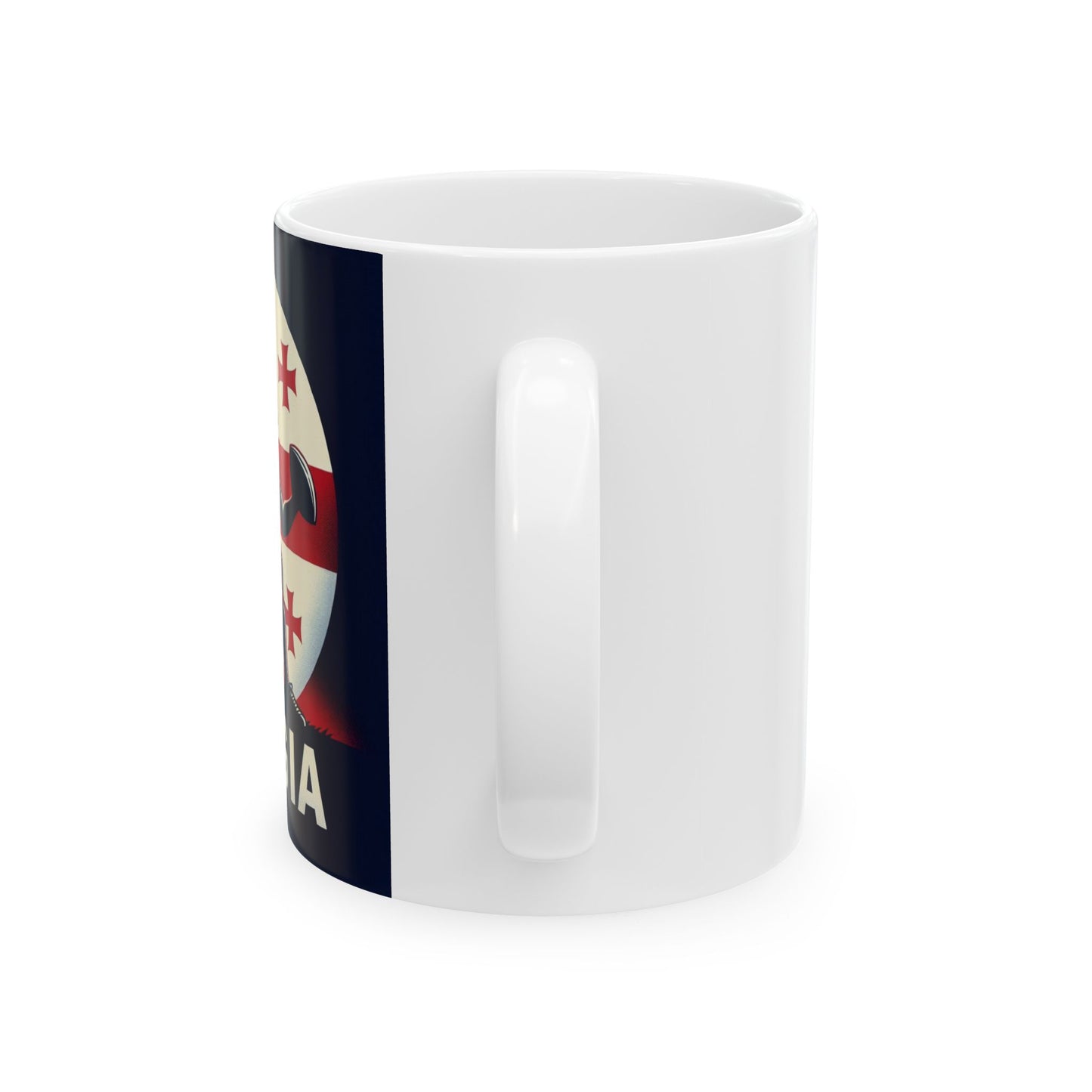 Flag Village Georgia Sporting Flag Ceramic Coffee Mug 11oz FV-MG0011
