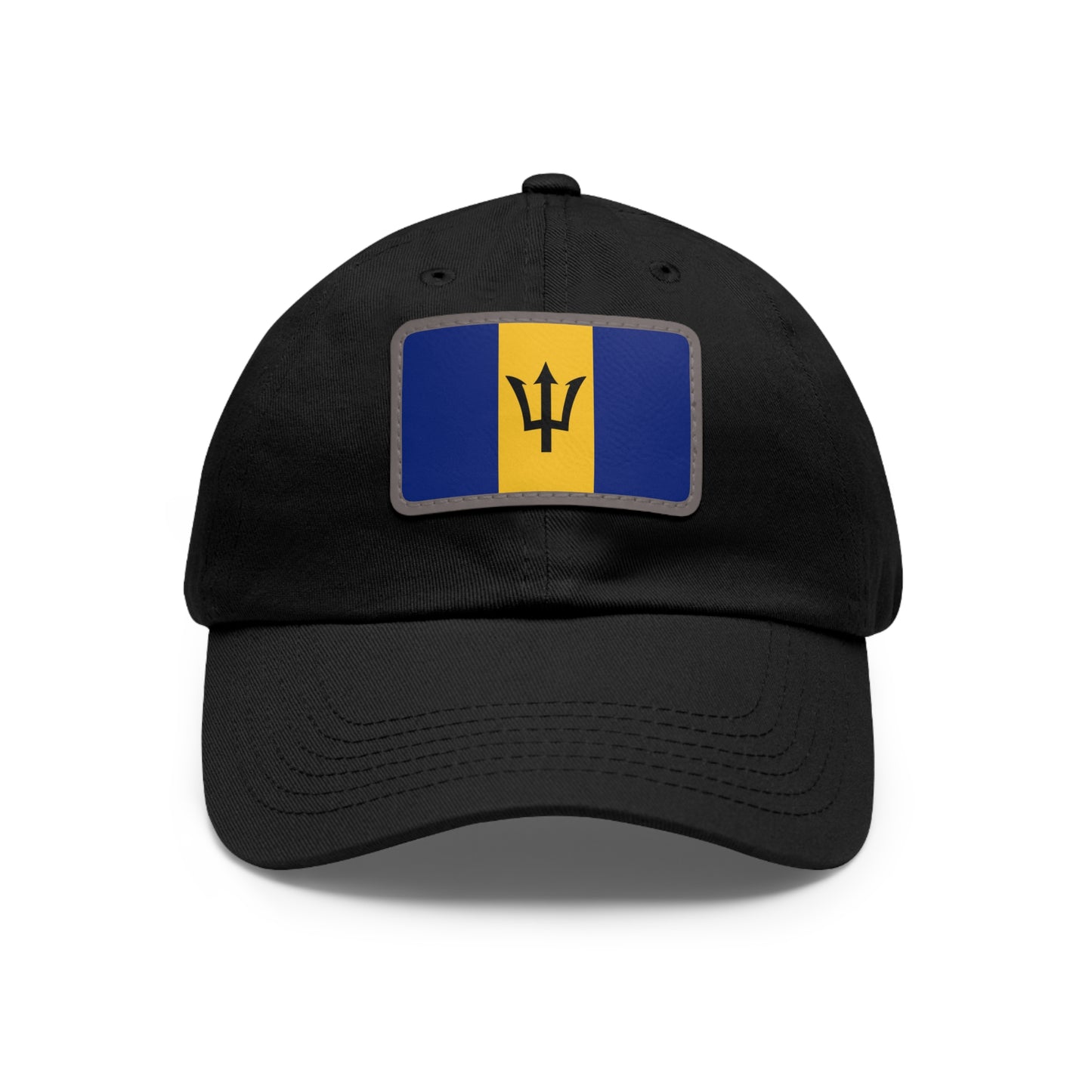 Flag Village Barbados Flag Hat Cap with Leather Patch