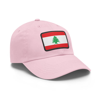 Flag Village Lebanon Flag Hat Cap with Leather Patch