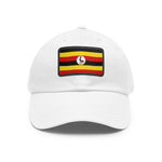 Flag Village Uganda Flag Hat Cap with Leather Patch