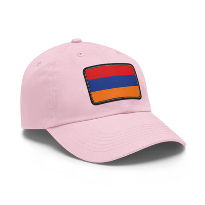 Flag Village Armenia Flag Hat Cap with Leather Patch