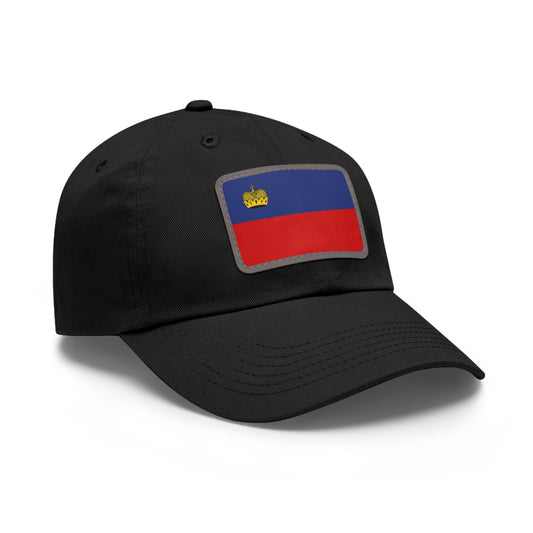 Flag Village Liechtenstein Flag Hat Cap with Leather Patch