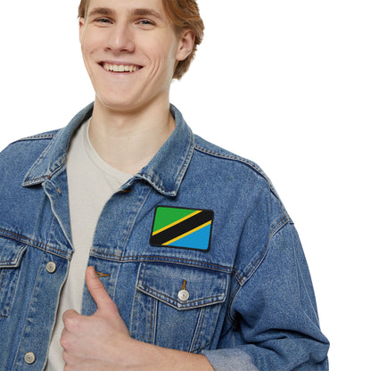 Flag Village Tanzania Flag Embroidery Iron-On Patches