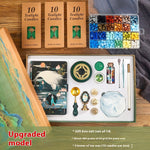 Flag Village Powerful Manufacturers DIY Retro Sealing Wax Seal Set Tool Outfit Antique Fire Paint Seal Gift Box Creative Gift