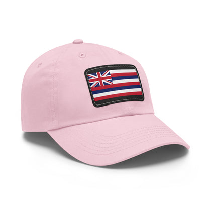 Flag Village USA Hawaii State Flag Hat Cap with Leather Patch