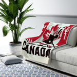 Flag Village Canada Sporting Fleece Blanket 50" x 60"