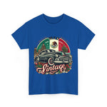 Flag Village Mexico Vintage Car Flag T-SHIRT Heavy Cotton Tee MEX0001