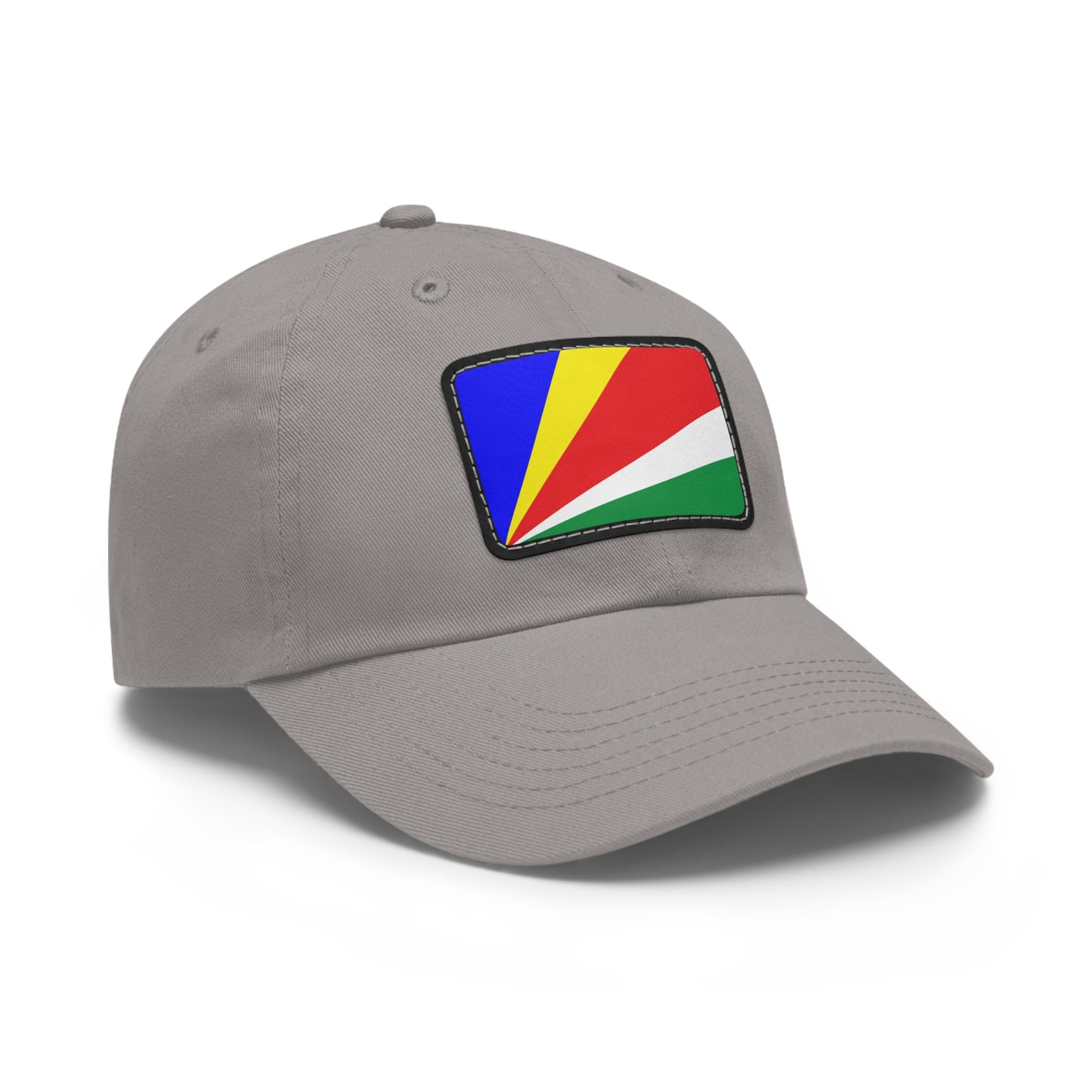 Flag Village Seychelles Flag Hat Cap with Leather Patch
