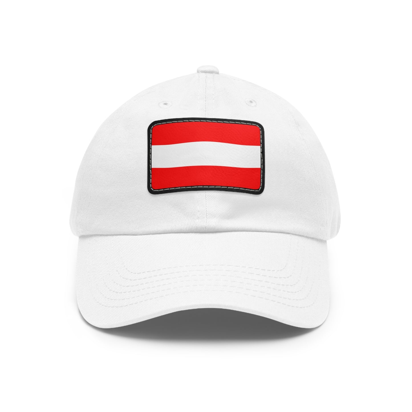 Flag Village Austria Flag Hat Cap with Leather Patch