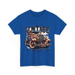 Flag Village USA Vintage Car Flag T-SHIRT Heavy Cotton Tee USA0010