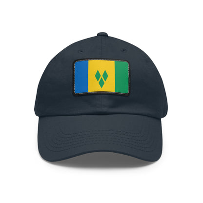 Flag Village Saint Vincent And The Grenadines Flag Hat Cap with Leather Patch