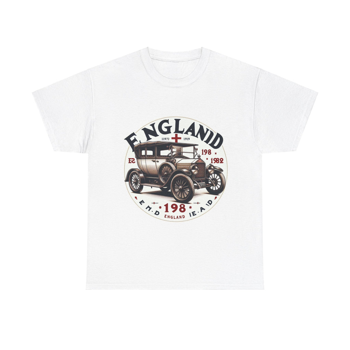 Flag Village UK Vintage Car Flag T-SHIRT Heavy Cotton Tee UK0011