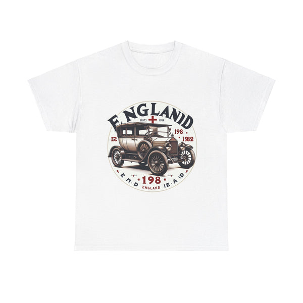 Flag Village UK Vintage Car Flag T-SHIRT Heavy Cotton Tee UK0019