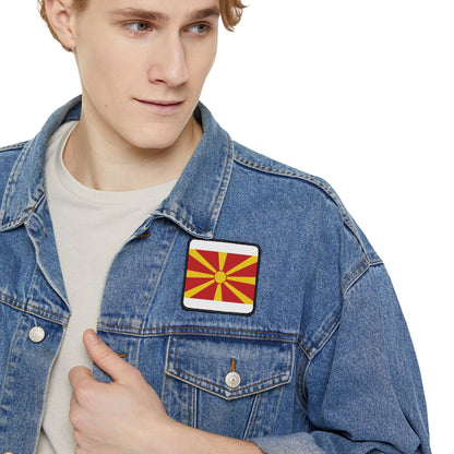 Flag Village Macedonia Flag Embroidery Iron-On Patches