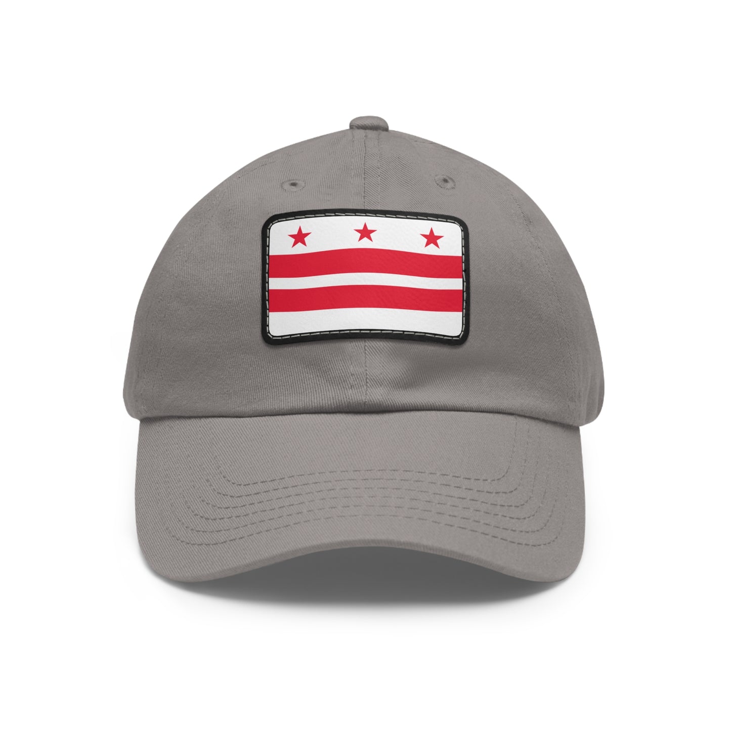 Flag Village USA District of Columbia State Flag Hat Cap with Leather Patch