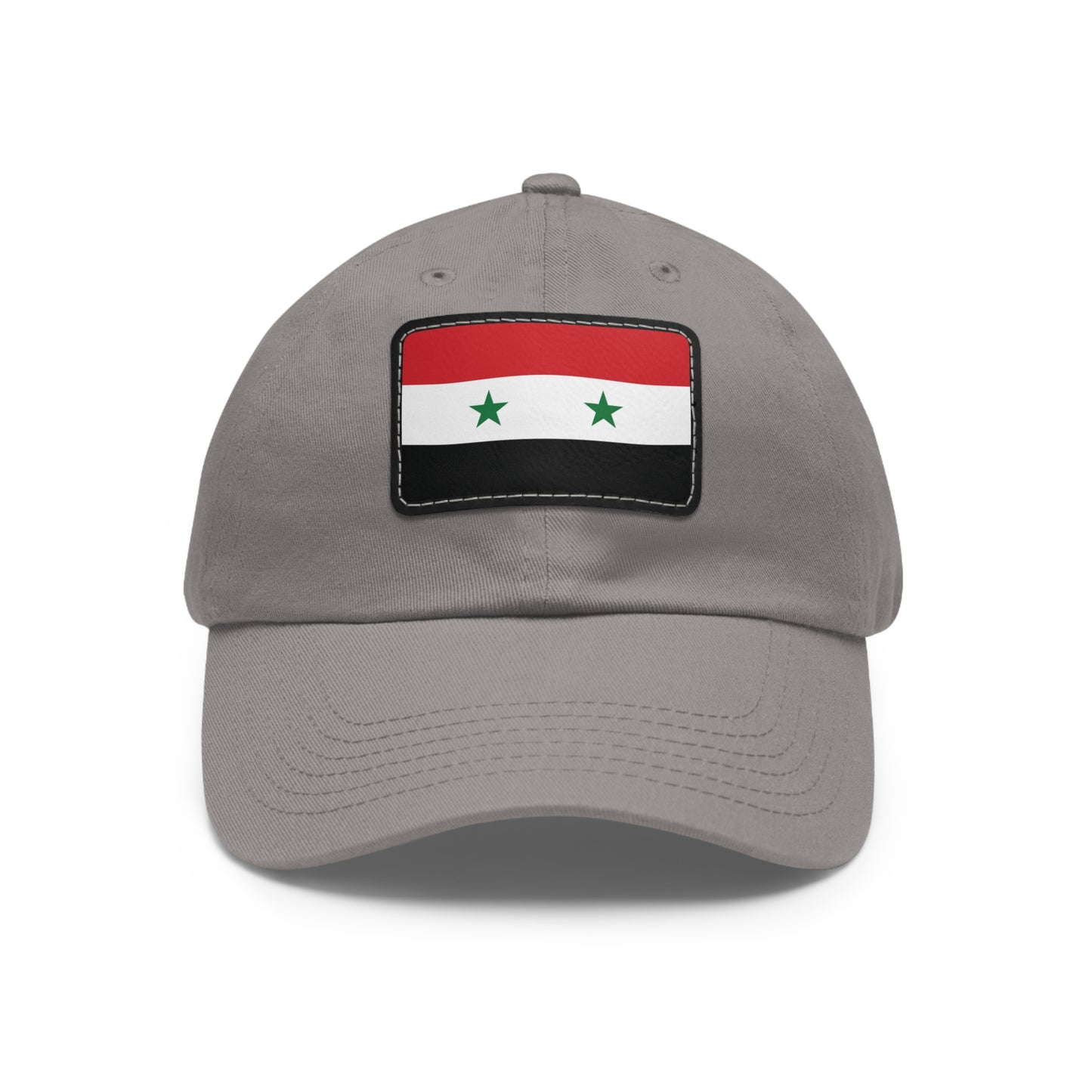 Flag Village Syria Flag Hat Cap with Leather Patch