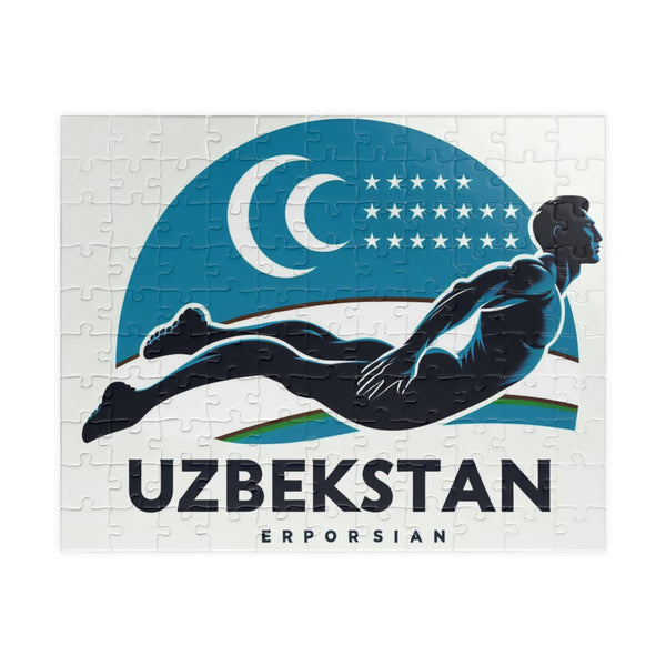 Flag Village Uzbekistan Sporting Flag Puzzle (110, 252, 520, 1014-piece) UZB0005