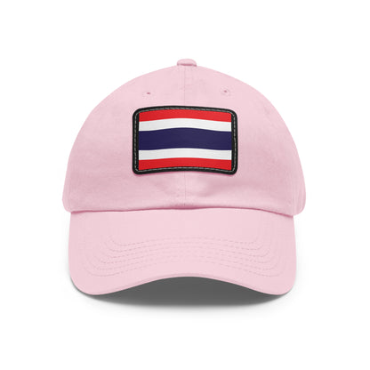Flag Village Thailand Flag Hat Cap with Leather Patch