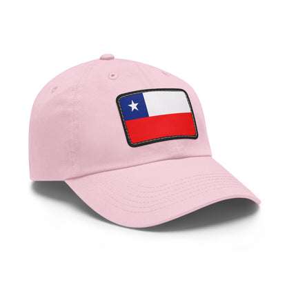 Flag Village Chile Flag Hat Cap with Leather Patch