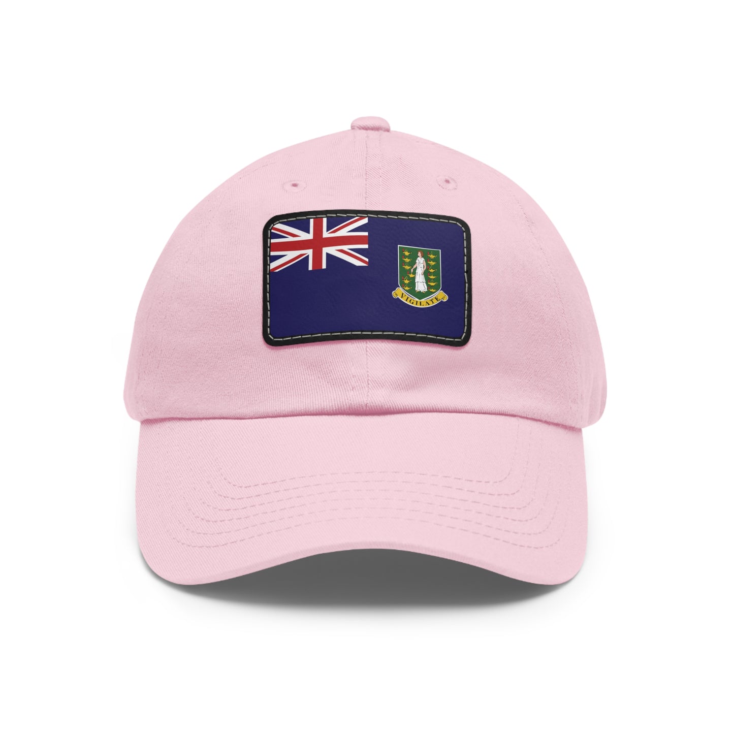 Flag Village Virgin Islands(British Virgin Islands) Flag Hat Cap with Leather Patch
