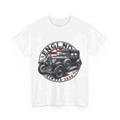 Flag Village UK Vintage Car Flag T-SHIRT Heavy Cotton Tee UK0017