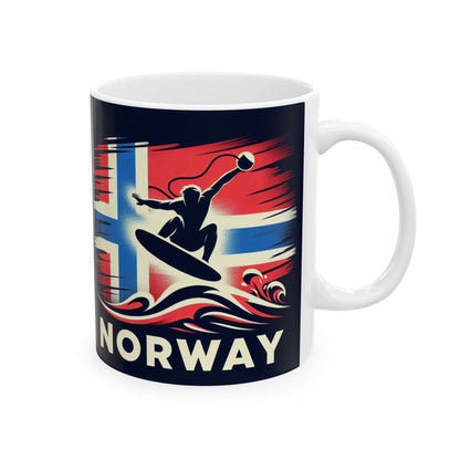 Flag Village Norway Sporting Flag Ceramic Coffee Mug 11oz NOR0006