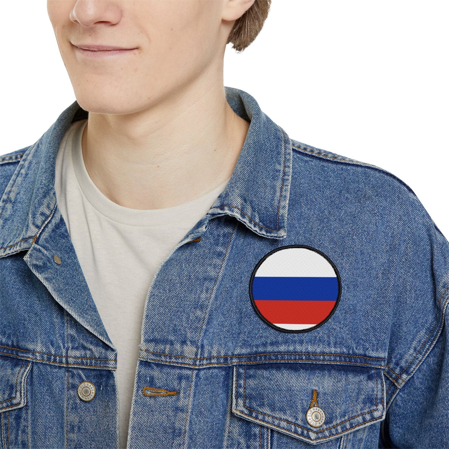 Flag Village Russia Flag Embroidery Iron-On Patches