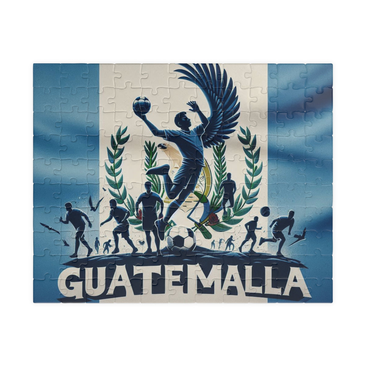 Flag Village Guatemala Sporting Flag Jigsaw Puzzle
