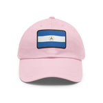 Flag Village Nicaragua Flag Hat Cap with Leather Patch