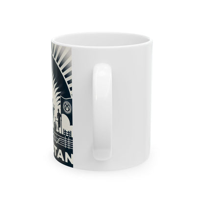 Flag Village Kyrgyzstan Sporting Flag Ceramic Coffee Mug 11oz KGZ0007