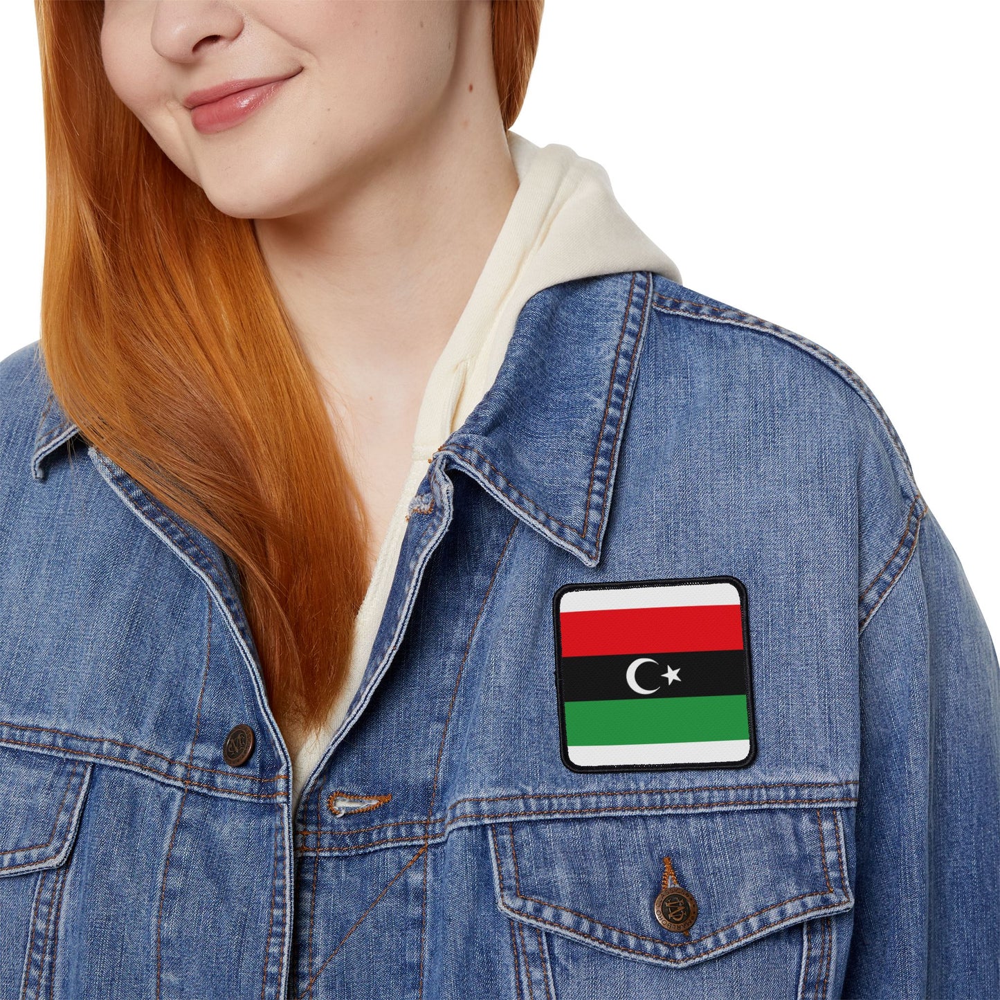 Flag Village Libya Flag Embroidery Iron-On Patches
