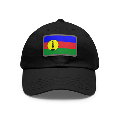 Flag Village New Caledonia Flag Hat Cap with Leather Patch