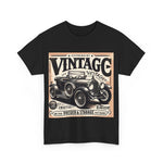 Flag Village USA Vintage Car Flag T-SHIRT Heavy Cotton Tee USA0008