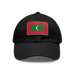 Flag Village Maldives Flag Hat Cap with Leather Patch