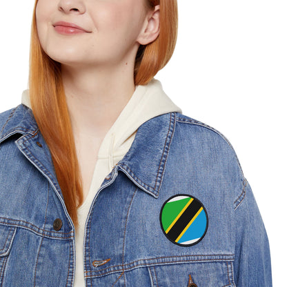 Flag Village Tanzania Flag Embroidery Iron-On Patches