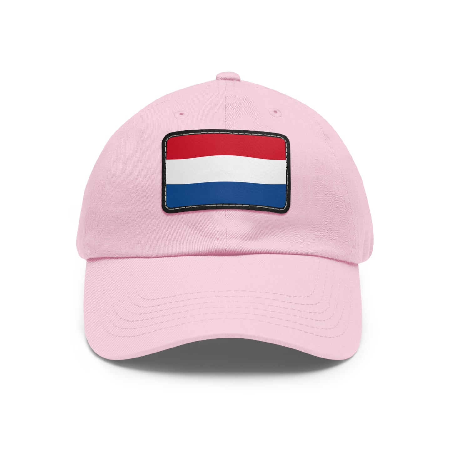 Flag Village Netherlands Flag Hat Cap with Leather Patch