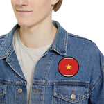Flag Village Vietnam Embroidered Iron-On Patch 3"x3"