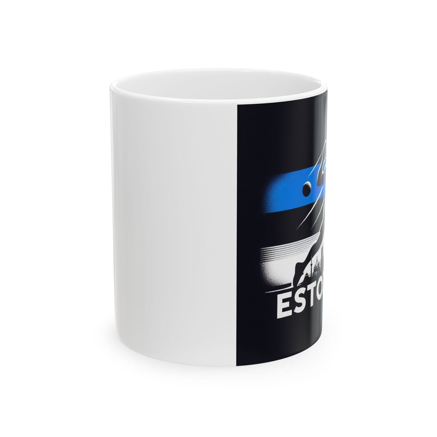 Flag Village Estonia Sporting Flag Ceramic Coffee Mug 11oz FV-MG0013
