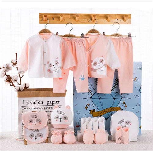 Flag Village Newborn gift box baby clothes set cotton